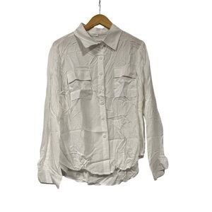 Lightweight White Button-Up Shirt